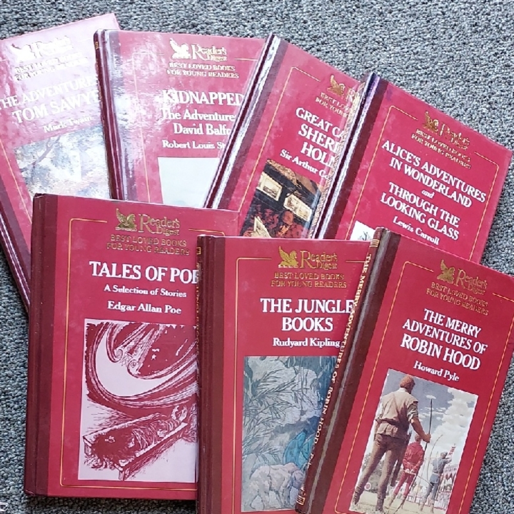 Vintage Reader's Digest Classic Book Collection - Red Covers